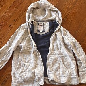 Fat Face Navy and Cream Knit Jacket